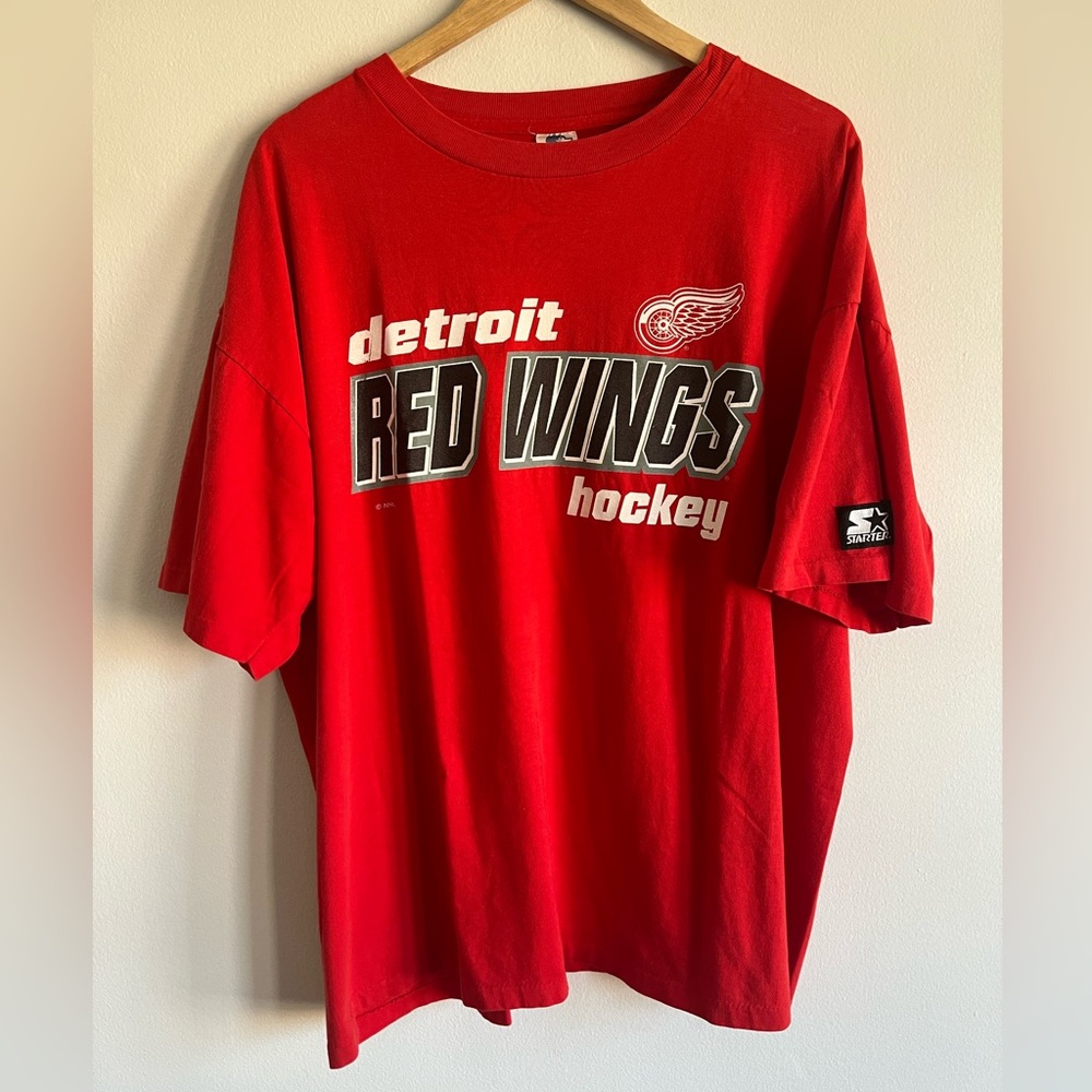 Vintage Detroit Red Wings T-Shirt / XL / NHL / Starter / 1995